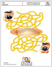 anaokulları için Labirent Bulmaca